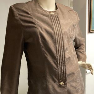 Steilmann Brown Silk Suit